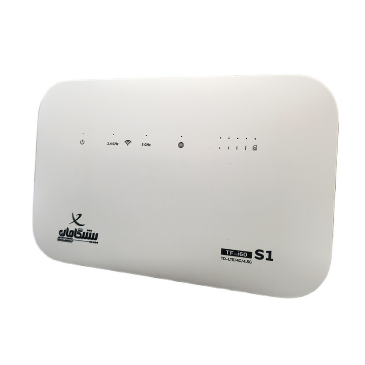 مودم روتر 4G و TD-LTE پیشگامان مدل TF-i60 S1، بههمراه سیمکارت و بسته اینترنت 300 گیگابایتی 6 ماهه، با اتصال وایفای برای 32 کاربر، آنتن خارجی و درگاه LAN