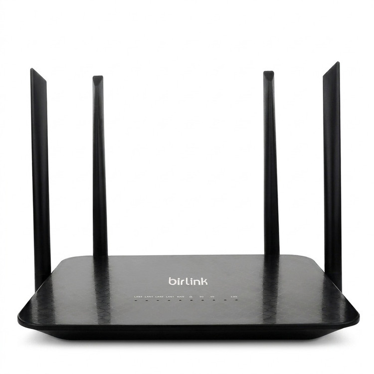 مودم روتر بیسیم 4G LTE بیرلینک مدل BL450 با 4 آنتن خارجی 5 دسیبلی، 5 پورت LAN و یک پورت WAN، پشتیبانی از VPN، SMS و اتصال اینترنت کابلی
