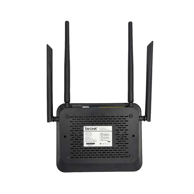 مودم روتر بیسیم 4G LTE بیرلینک مدل BL450 با 4 آنتن خارجی 5 دسیبلی، 5 پورت LAN و یک پورت WAN، پشتیبانی از VPN، SMS و اتصال اینترنت کابلی