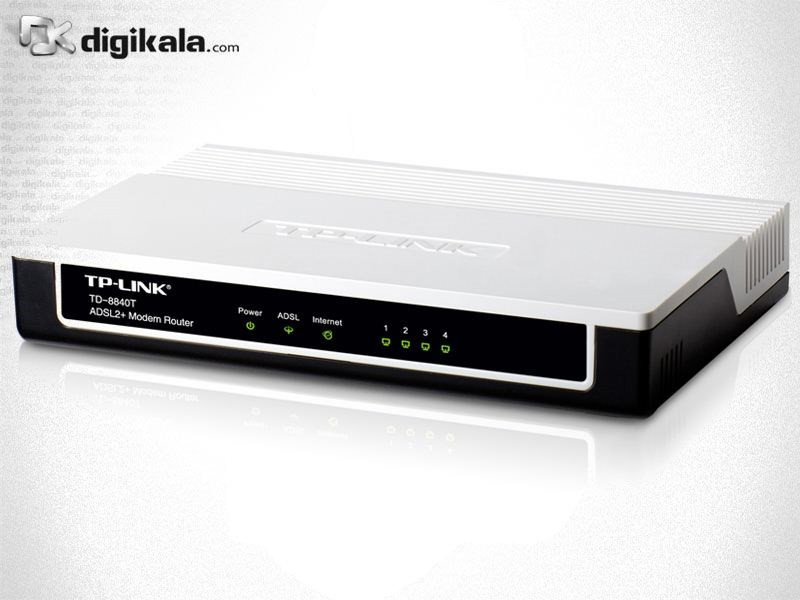 مودم-روتر +ADSL2 و باسیم تی پی-لینک مدل TD-8840T_V1