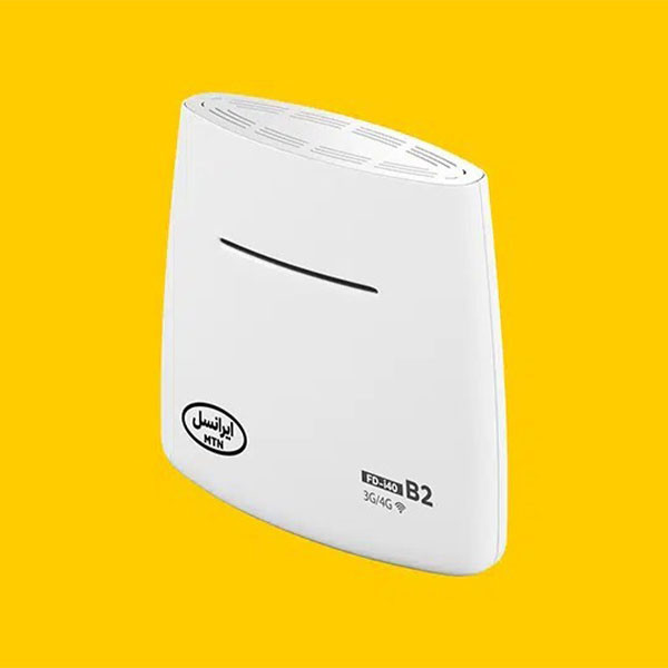 مودم رومیزی سیمکارت خور 3G/4G ایرانسل مدل FD-i40 B2 با پشتیبانی همزمان چند دستگاه، اتصال اینترنت پرسرعت 4G، منبع تغذیه برق شهری و پورت USB، مناسب استفاده خانگی، اداری و گیمینگ