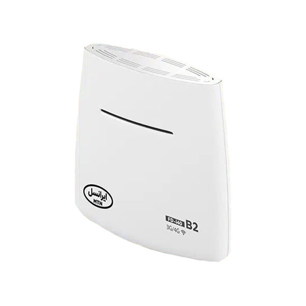مودم رومیزی سیمکارت خور 3G/4G ایرانسل مدل FD-i40 B2 با پشتیبانی همزمان چند دستگاه، اتصال اینترنت پرسرعت 4G، منبع تغذیه برق شهری و پورت USB، مناسب استفاده خانگی، اداری و گیمینگ