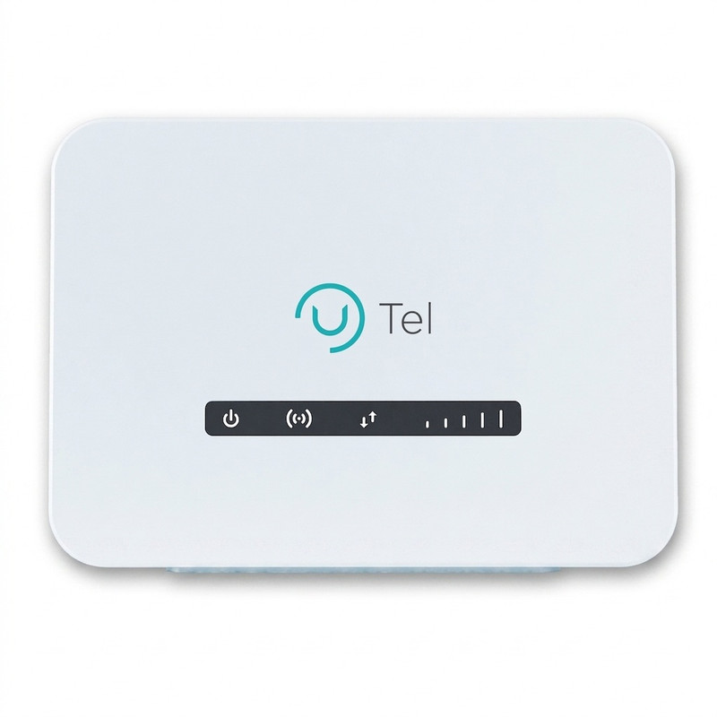 مودم 4G LTE یوتل مدل LT643 با اتصال FDD/TDD، سرعت دانلود تا 300 مگابیت، دو پورت گیگابیتی LAN، فایروال