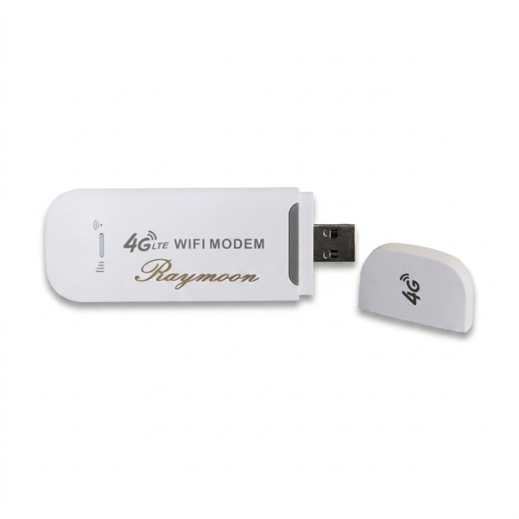 مودم سیمکارتی 4G قابل حمل رایمون مدل LTE-4G با اتصال USB و وایفای، پشتیبانی از 10 دستگاه و سرعت دانلود 150 مگابیت بر ثانیه
