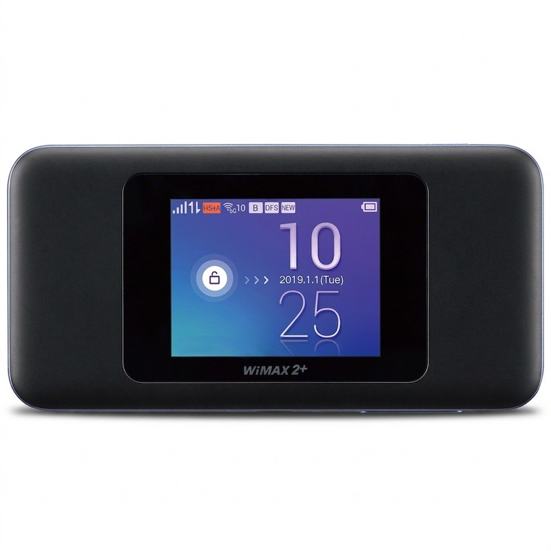 مودم همراه 4G یوکیو مدل Speed Wifi Next W06 با صفحه نمایش 2.4 اینچی تاچ اسکرین، باتری 3000 میلیآمپری با شارژدهی 7 ساعت، پشتیبانی همزمان 16 کاربر، اتصال از طریق سیمکارت و کابل Type-C، سازگار با ویندوز و مک او اس