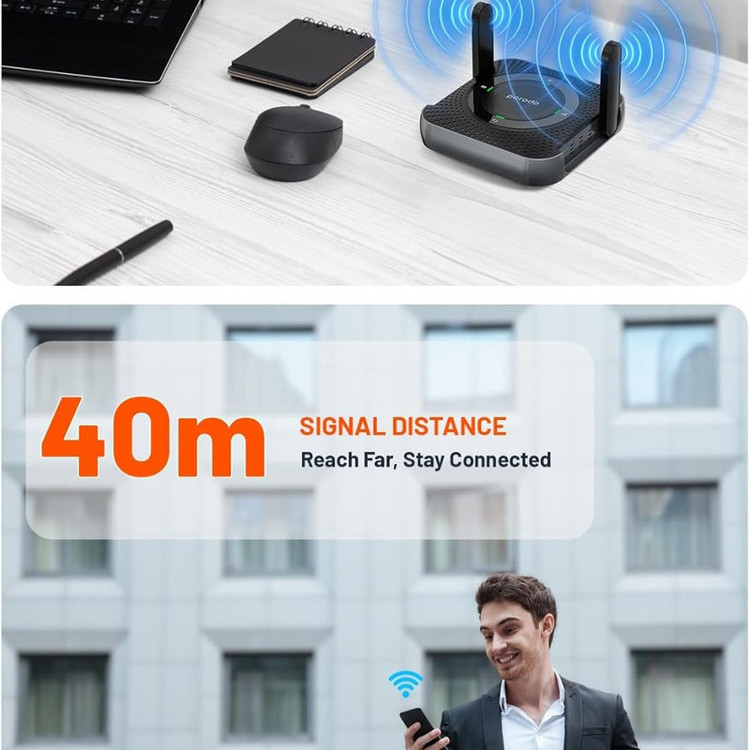مودم روتر قابل حمل پرودو مدل PD-4GCPME-BKGY با پشتیبانی 4G LTE، باتری 4000 میلیآمپرساعتی با شارژدهی 12 ساعت، اتصال همزمان تا 10 دستگاه، پورت LAN و فرکانس 2.4 گیگاهرتز