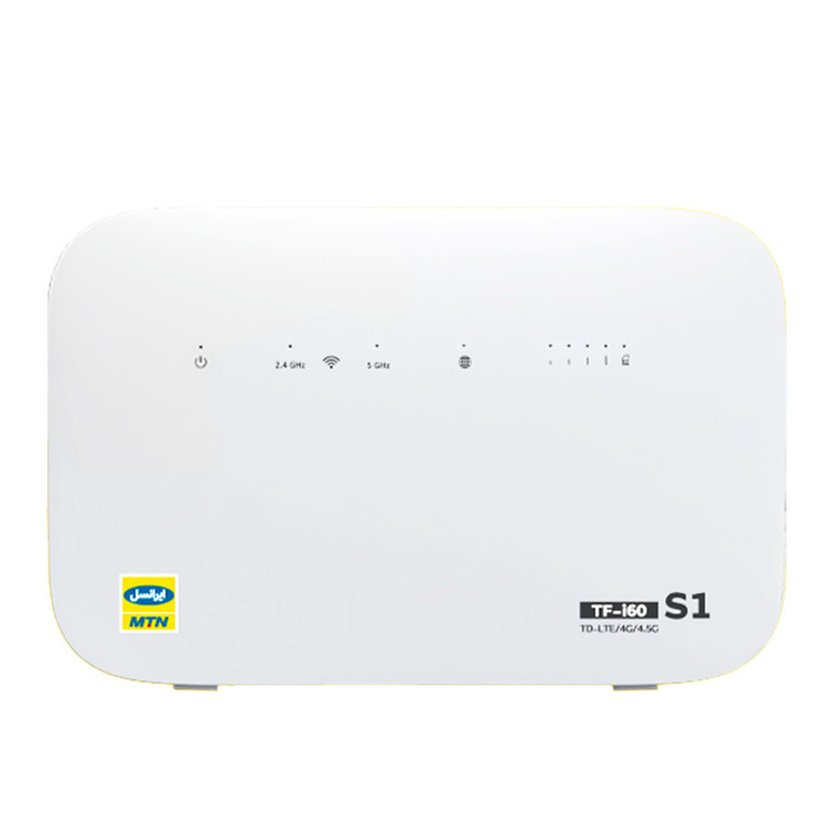 مودم 4G/4.5G/TD-LTE ایرانسل ام تی ان مدل TF-i60 S1 QSG با پشتیبانی از وایفای AC 5GHz، اتصال همزمان 32 کاربر، فناوری CAT6 و قابلیت ارسال SMS
