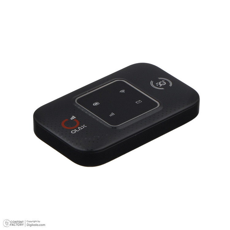 مودم 4G LTE قابل حمل مدل OLAX E5783 با باتری 3000 میلیآمپر ساعت، پشتیبانی همزمان 8 کاربر، سرعت دانلود تا 150 مگابیت بر ثانیه، قابلیت ارسال پیامک فارسی و اتصال Wi-Fi