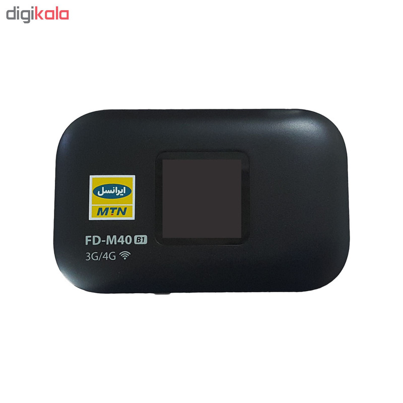 مودم 4G قابل حمل ایرانسل مدل FD-M40 با باتری 3000 میلیآمپر، پشتیبانی همزمان 25 کاربر، صفحه نمایش LCD، اتصال بیسیم و باسیم، سازگار با اندروید، ویندوز و MacOS و قابلیت پشتیبانی از پیامک و DDNS