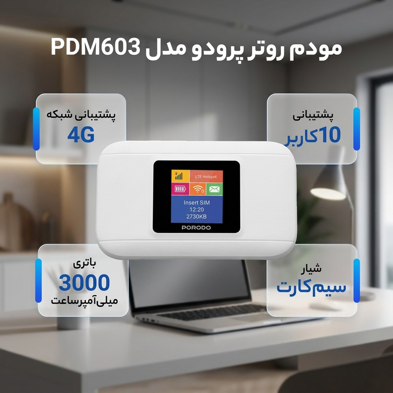 مودم 4G LTE پرودو مدل PDM603