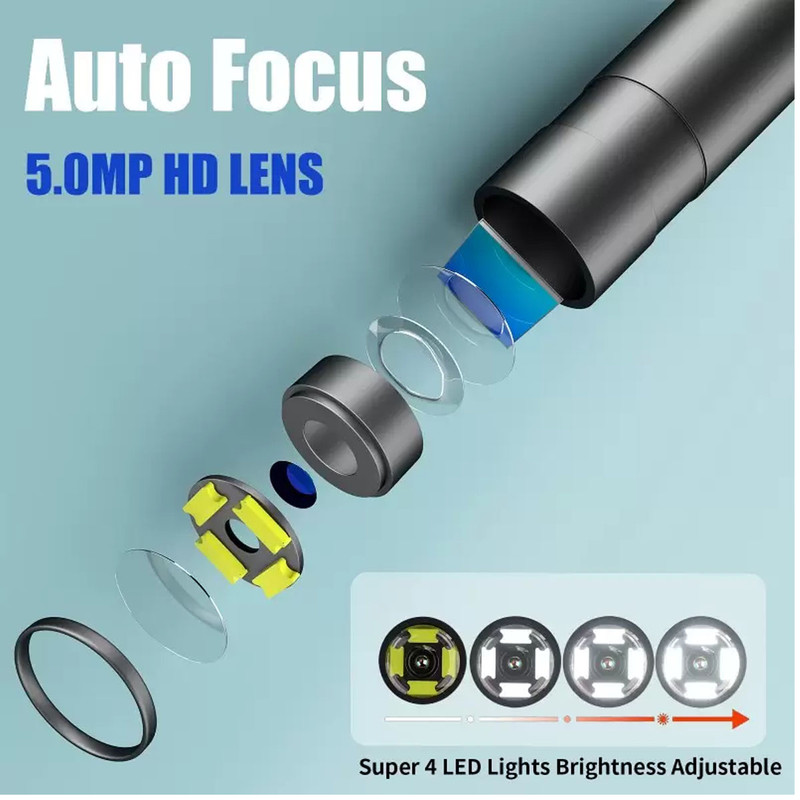 دوربین شلنگی مدل وای فای فوکوس خودکار فلزی کد 10M 5MP