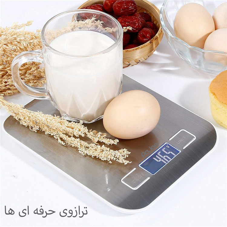 ترازو آشپزخانه دیجیتال پاجی مدل P10KG حداکثر ظرفیت قابل اندازهگیری 10 کیلوگرم با دقت اندازهگیری 1 گرم