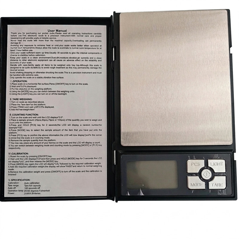 ترازوی دیجیتال مدل 5-1108 با دقت ۰.۰۱ گرم