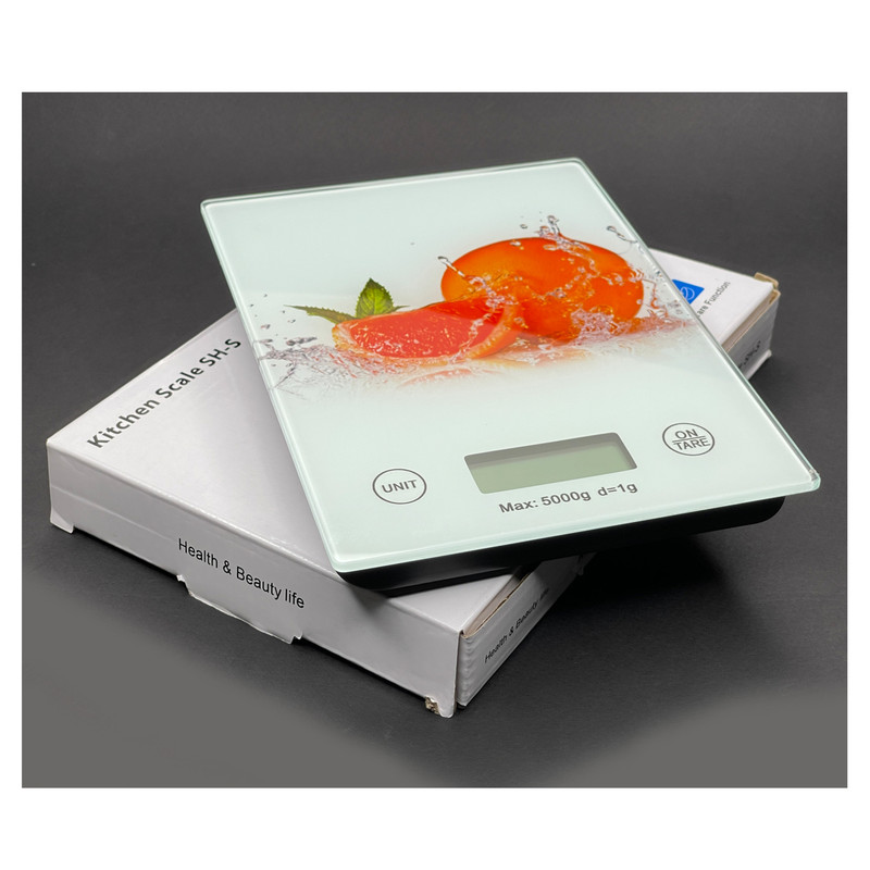 ترازو آشپزخانه دیجیتال مدل KITCHEN SCALE SH-S حداکثر ظرفیت قابل اندازهگیری 5 کیلوگرم با دقت اندازهگیری 1 گرم