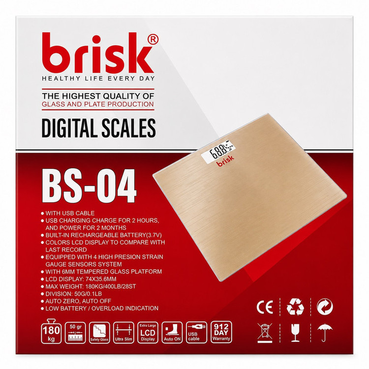 ترازو دیجیتال بریسک مدل BS-4 با دقت 50 گرم