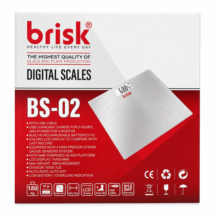 ترازو دیجیتال بریسک مدل BS-2 با دقت 50 گرم