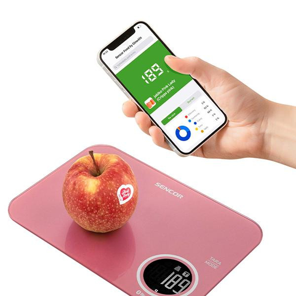 ترازو آشپزخانه دیجیتال سنکور مدل SKS7074RD حداکثر ظرفیت قابل اندازهگیری 5 کیلوگرم با دقت اندازهگیری 1 گرم