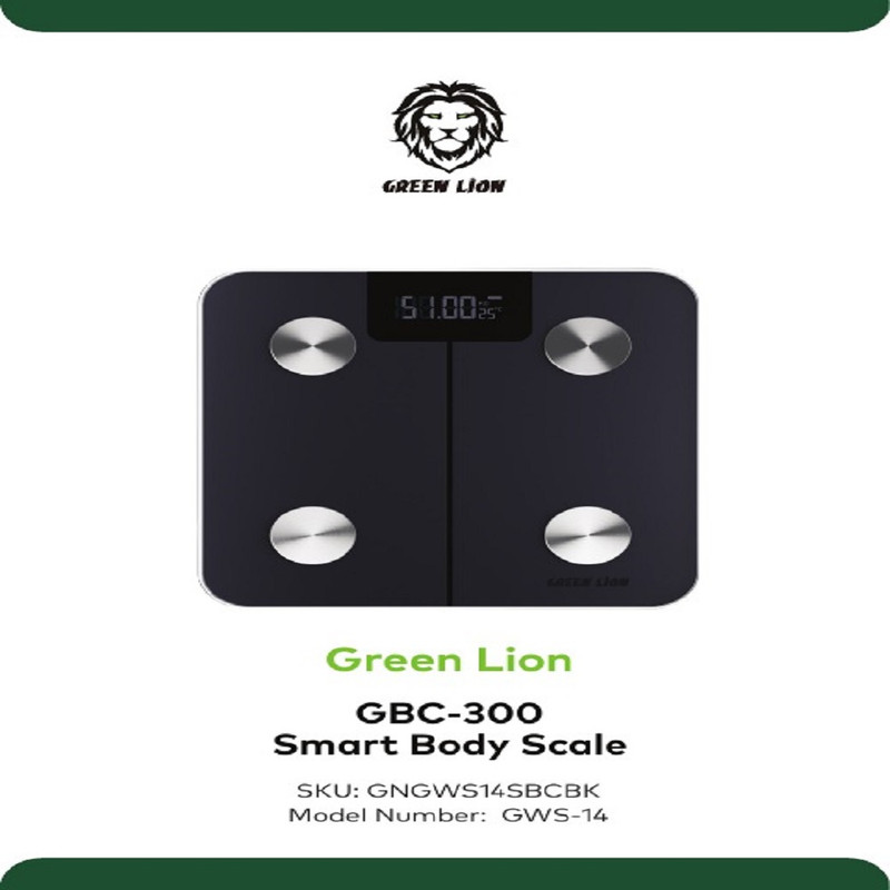 ترازو هوشمند گرین لاین مدل GBC-300 با دقت 50 گرم