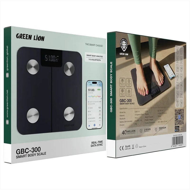 ترازو هوشمند گرین لاین مدل GBC-300 با دقت 50 گرم