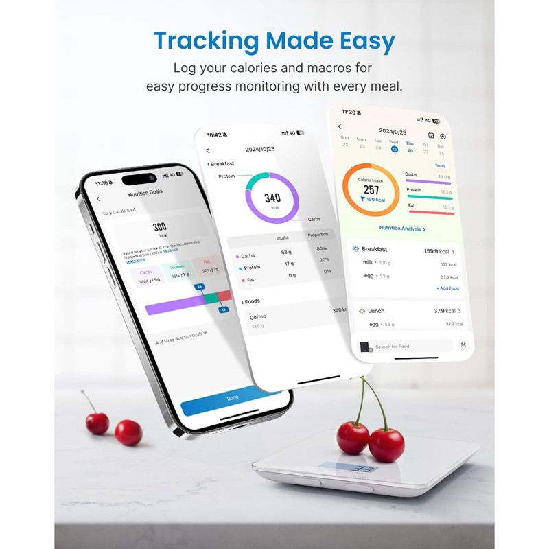 ترازو آشپزخانه دیجیتال رنفو مدل ES-SNG01 حداکثر ظرفیت قابل اندازهگیری 5 کیلوگرم با دقت اندازهگیری 1 گرم
