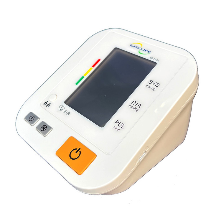 فشارسنج دیجیتال بازویی ایزی لایف مدل BP313A با قابلیت اندازهگیری فشار خون و ضربان قلب، تشخیص آریتمی، بازوبند قابل شستشو، منبع انرژی باتری و کابل USB، مناسب بازو 22 تا 42 سانتیمتر
