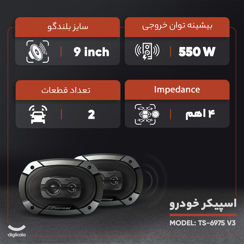 اسپیکر خودرو مدل TS-6975 V3