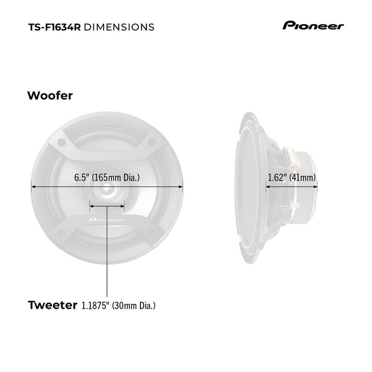 اسپیکر خودرو پایونیر TS-F1634R