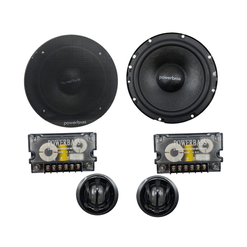 کامپوننت پشت و جلو خودرو پاوربیس مدل PB-65CS سایز 6.5 اینچ بسته 6 عددی