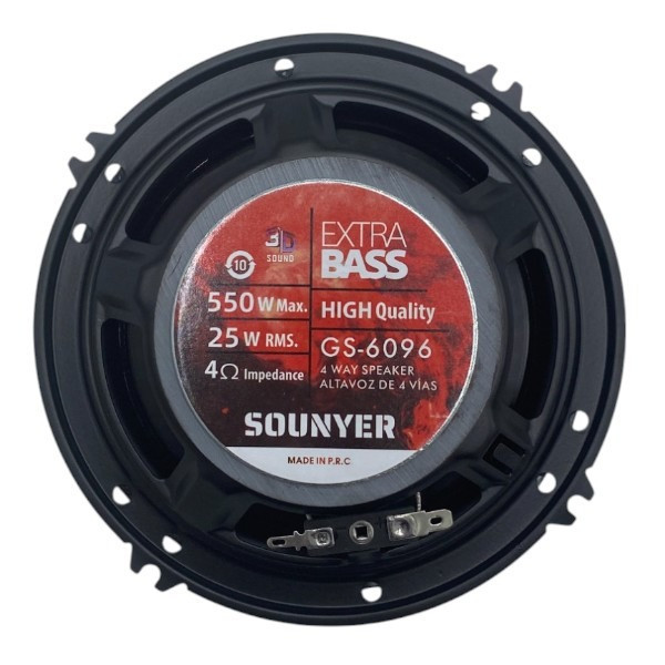 اسپیکر درب جلو راست خودرو سونیر مدل GS-6096 سایز 6 اینچ بسته دو عددی