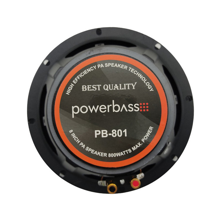 اسپیکر پشت خودرو پاوربیس مدل PB-801 سایز 8 اینچ بسته دو عددی