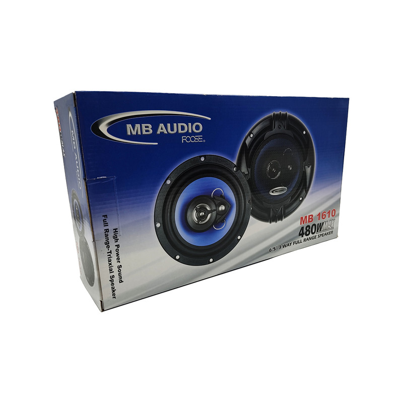 اسپیکر پشت و جلو خودرو ام بی آدیو مدل MB 1610 سایز 6.5 اینچ بسته دو عددی