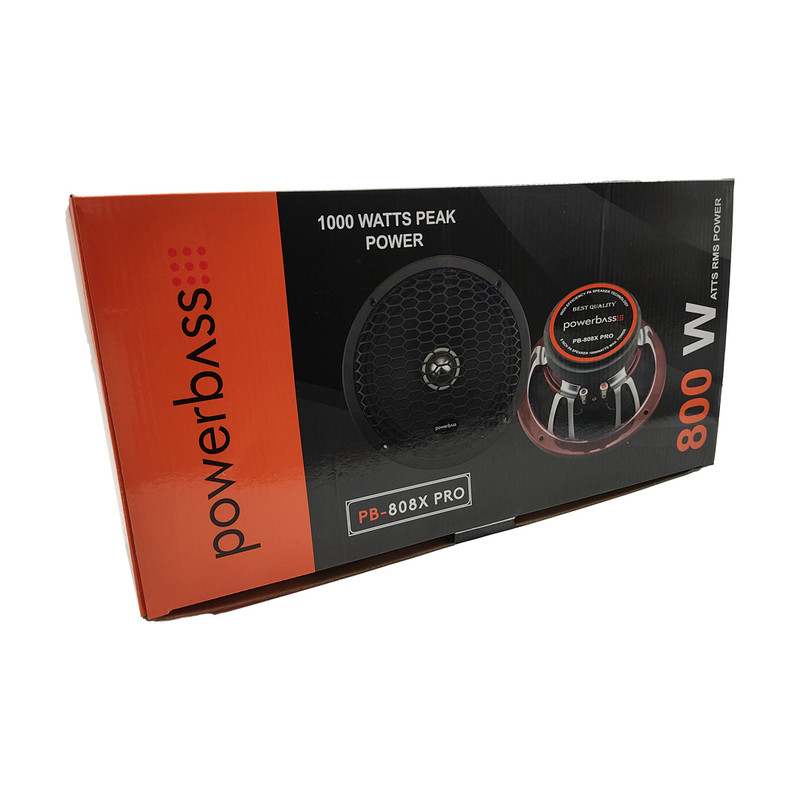 اسپیکر پشت خودرو پاوربیس مدل PB-808X PRO سایز 8 اینچ بسته دو عددی