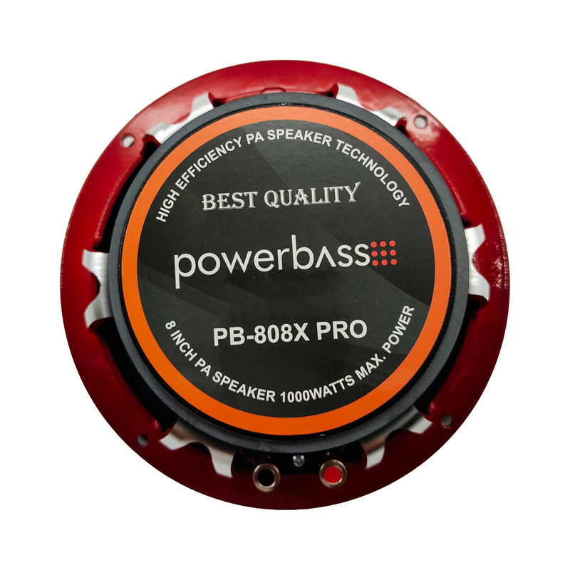 اسپیکر پشت خودرو پاوربیس مدل PB-808X PRO سایز 8 اینچ بسته دو عددی