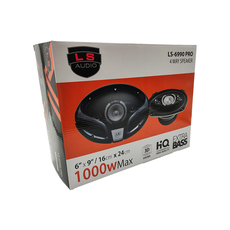 اسپیکر پشت خودرو ال اس آدیو مدل LS-6990 Pro سایز 9*6 اینچ بسته دو عددی