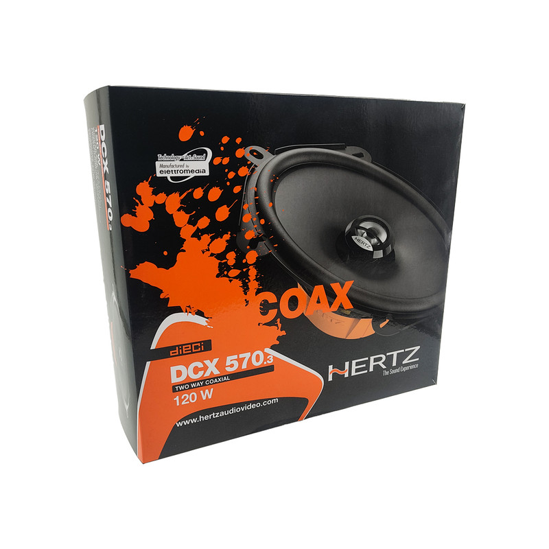 اسپیکر جلو و پشت خودرو هرتز مدل DCX 570.3 سایز 5x7 اینچ