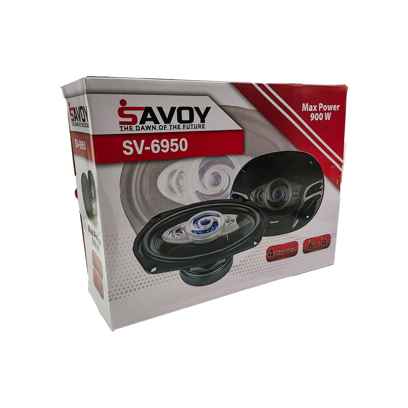 اسپیکر پشت خودرو ساووی مدل SV-6950 سایز 9x6 اینچ بسته دو عددی