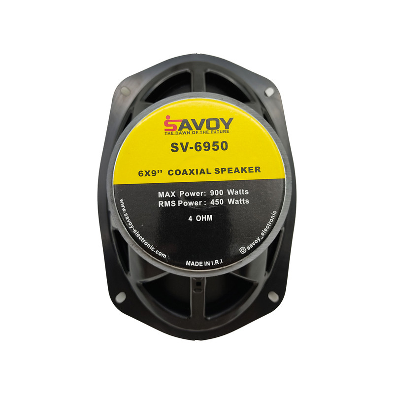 اسپیکر پشت خودرو ساووی مدل SV-6950 سایز 9x6 اینچ بسته دو عددی