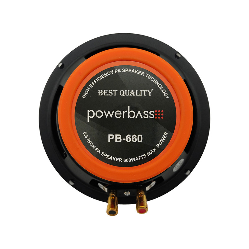 میدرنج پشت خودرو پاوربیس مدل PB-660 سایز 6.5 اینچ بسته دو عددی
