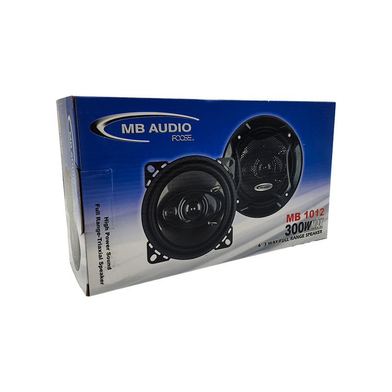 اسپیکر پشت و جلو خودرو ام بی آدیو مدل MB 1012 سایز 4 اینچ بسته دو عددی