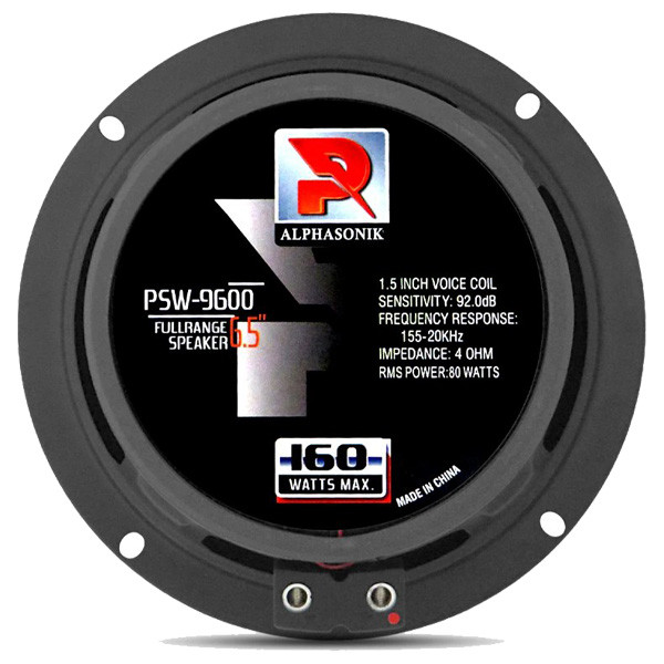 فولرنج پشت خودرو الفاسونیک مدل PSW-9600 سایز 6.5 اینچ بسته دو عددی