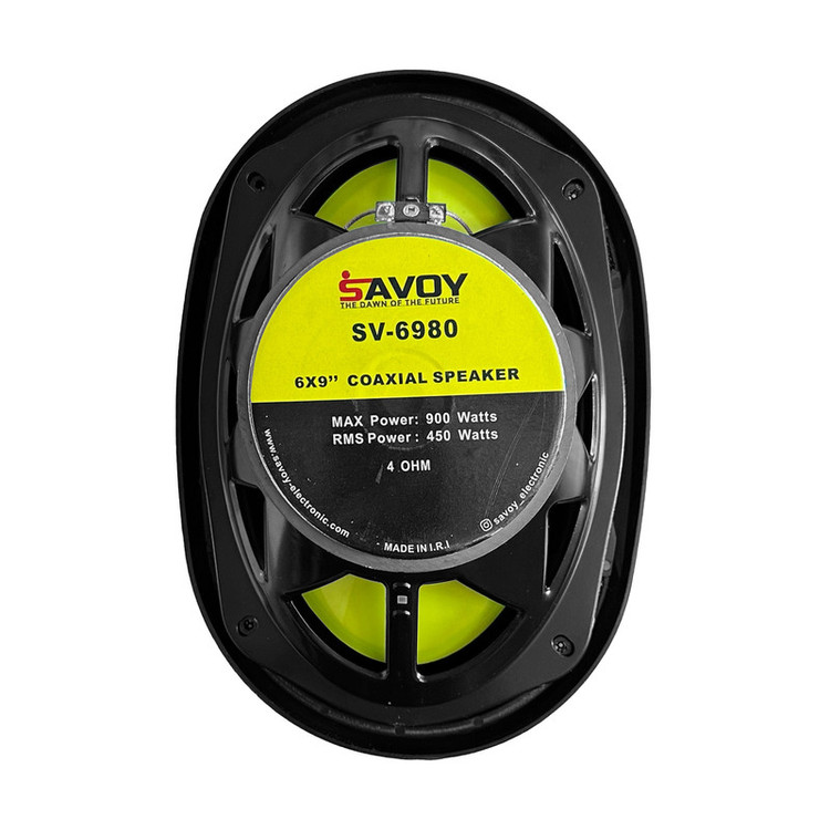 اسپیکر پشت خودرو ساووی مدل SV-6980 سایز 9*6 اینچ بسته دو عددی