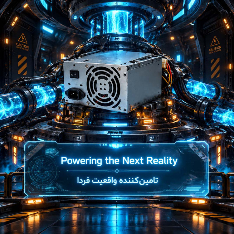 منبع تغذیه کامپیوتر 320 وات مدل 320W Real Fan مجهز به 8 پین گرافیک