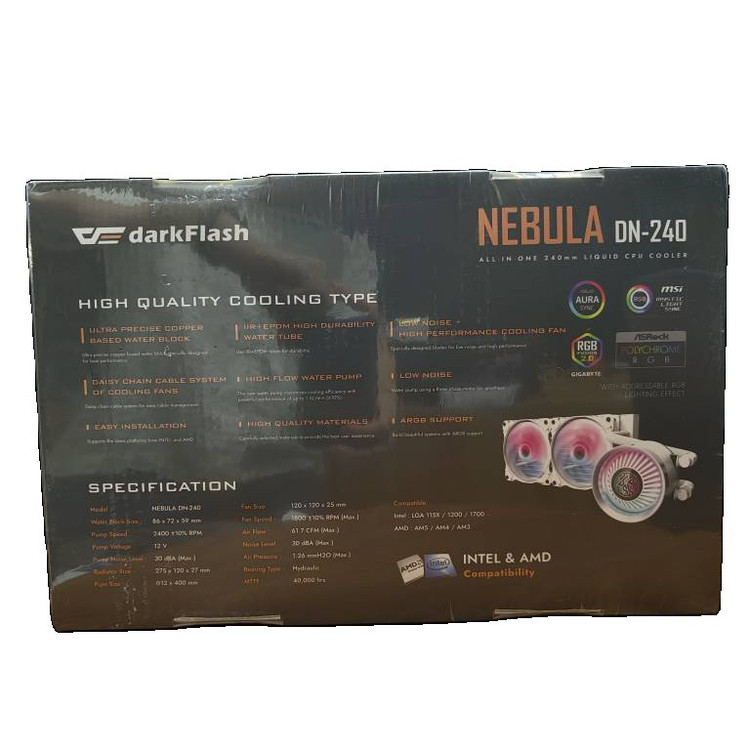 سیستم خنککننده آبی دارک فلش مدل NEBULA DN-240 WH