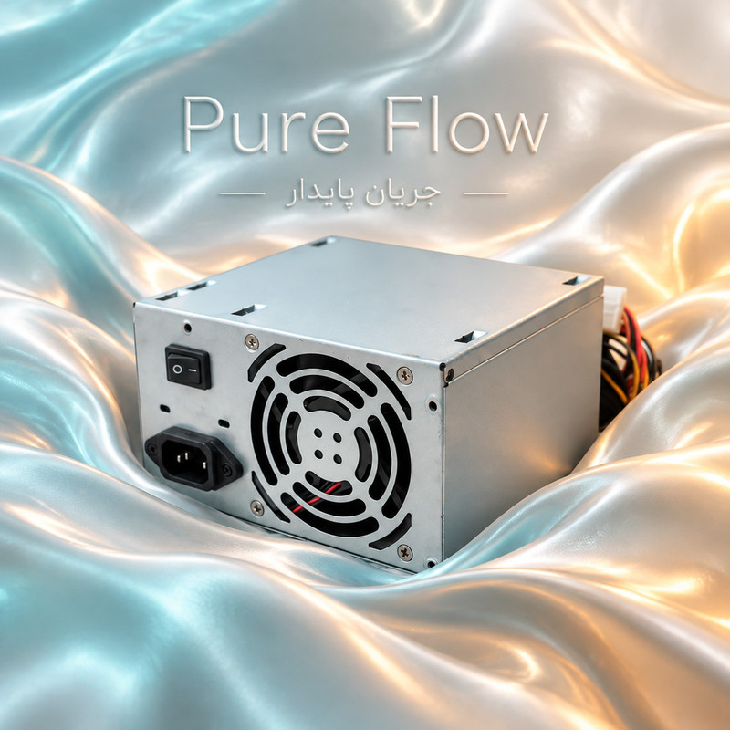 منبع تغذیه کامپیوتر 420 وات مدل Power-420W Real دارای 8 پین گرافیک