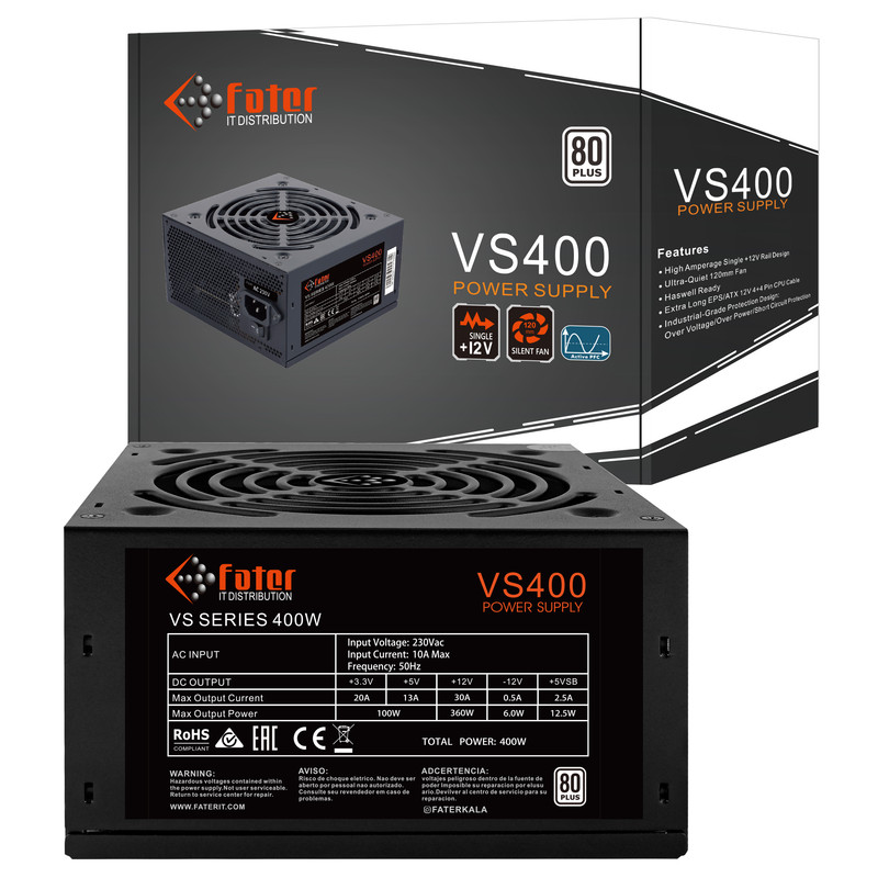 منبع تغذیه کامپیوتر فاطر مدل VS400