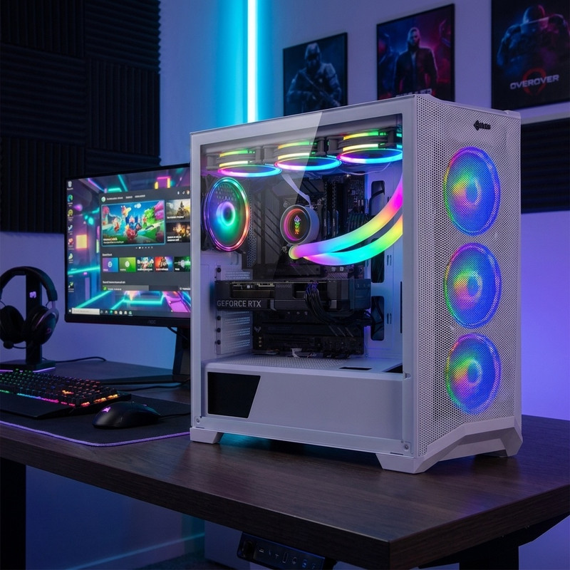 کیس کامپیوتر گیمینگ فاطر مدل FG-770 White