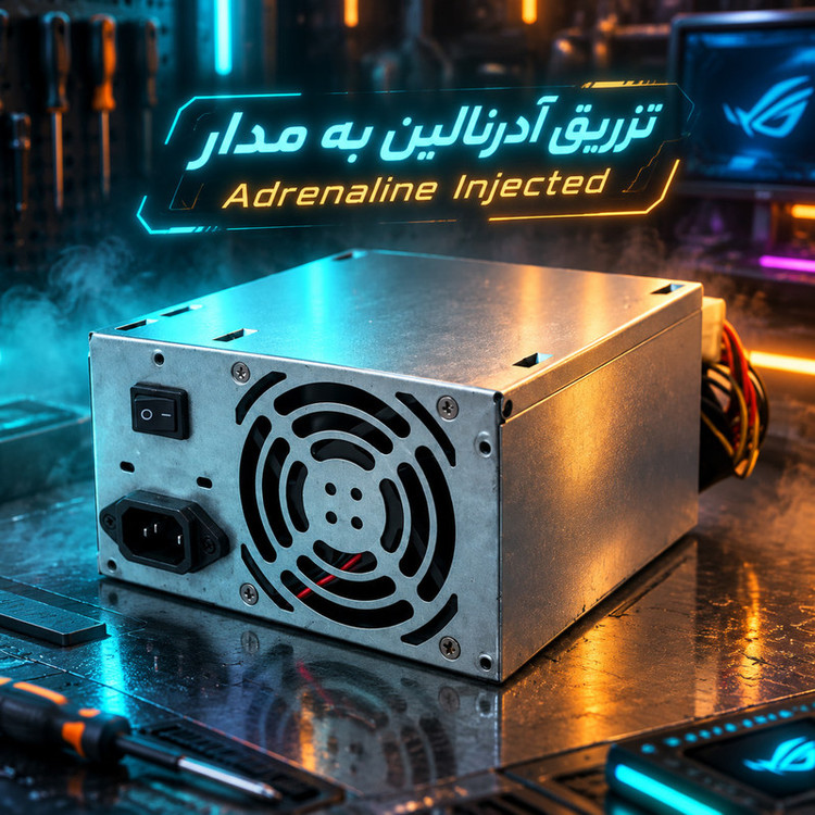 منبع تغذیه کامپیوتر 480 وات مدل Power-480W Real دارای 8 پین گرافیک