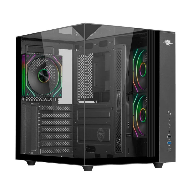 کیس کامپیوتر گیمینگ اوست مدل AQ15 TG B