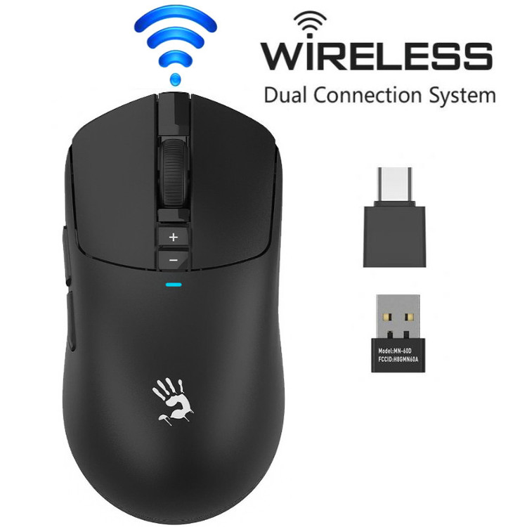 ماوس گیمینگ دوگانه بیسیم و باسیم ای فورتک مدل R72_ULTRA