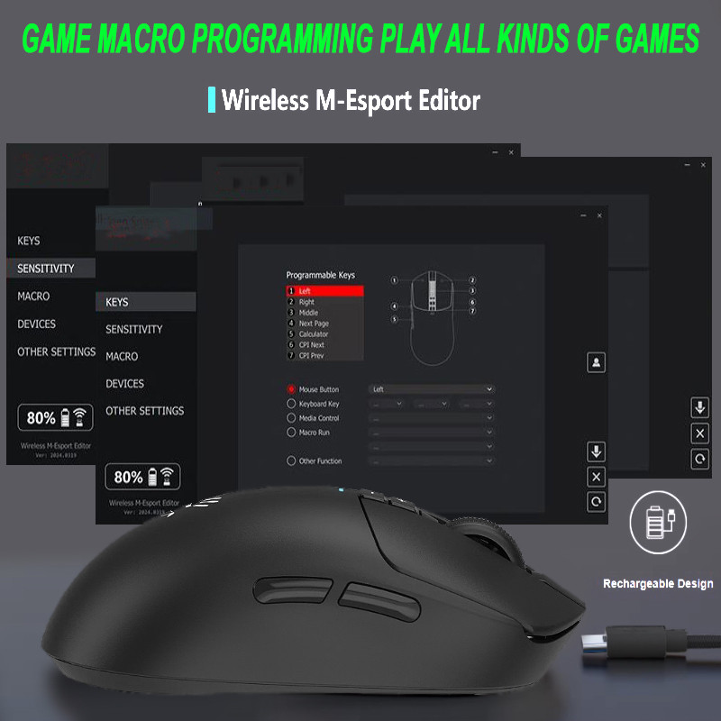ماوس گیمینگ دوگانه بیسیم و باسیم ای فورتک مدل R72_ULTRA
